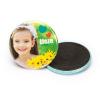 Magneet 38mm hartjes blauw