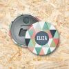 Driehoekjes meisje Button flesopener 56 mm