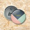 Pastel nummer 3 Button flesopener 56 mm