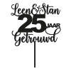 Taarttopper 25j getrouwd