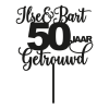Taarttopper 50j getrouwd