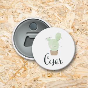 Cactus Button flesopener 56 mm