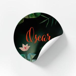 Sticker rond 40mm Safari