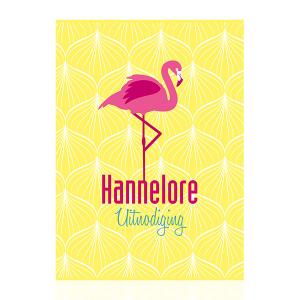 Uitnodiging flamingo