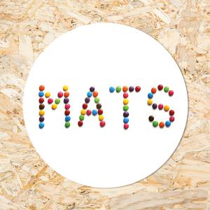 Sticker 40mm Snoepletters