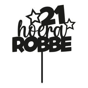 Taarttopper Hoera Ster