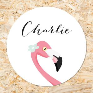 Sticker 50mm Flamingo