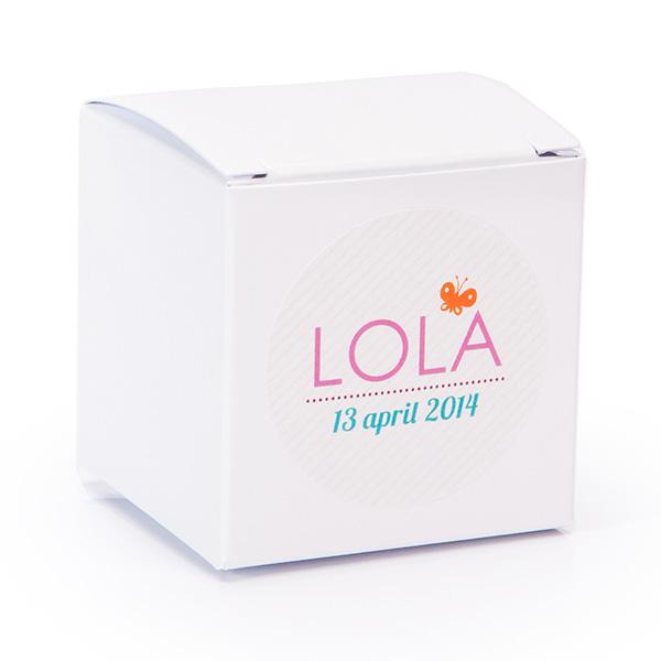 Sticker rond 40mm poes