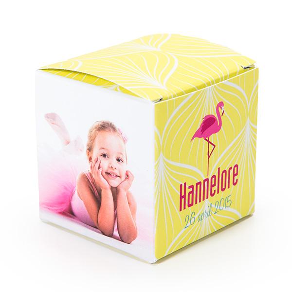 Kubusdoosje flamingo